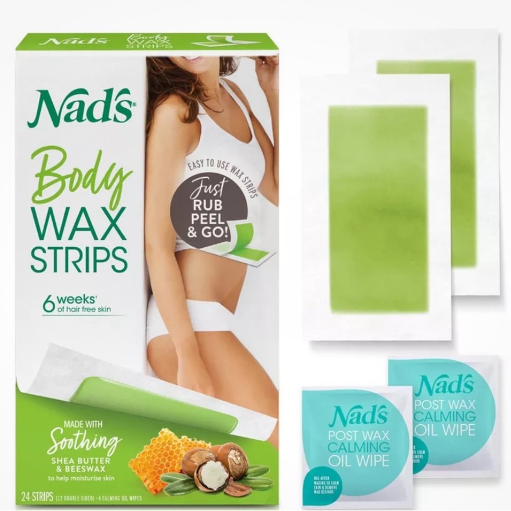 Wax strips + oil after care sheets + GIFT